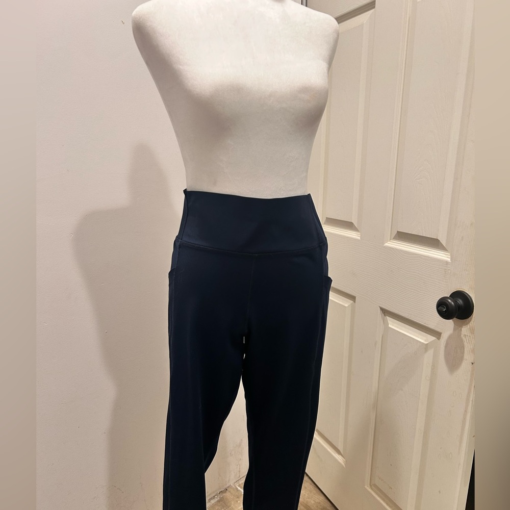 Jockey Blue High-Waisted Structured Trousers